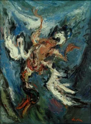 Ch. Soutine, Ente auf blauem Grund